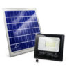 Reflector Led 300w C/ Panel Solar-control Luz Blanca Exterior