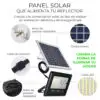 Reflector Led 40w C/ Panel Solar-control Luz Blanca Exterior Reflector Led 40w C/ Panel Solar-control Luz Blanca Exterior