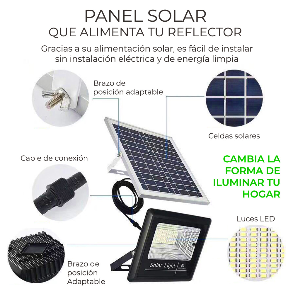 Lámpara Solar 40 Leds Sensor Movimiento Exterior - ELE-GATE