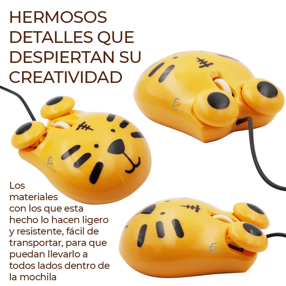 Mouse Usb Optico Alambrico para niños