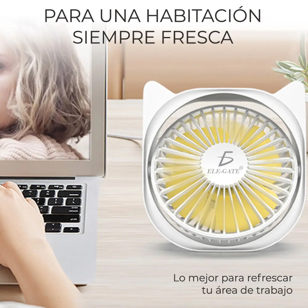 Mini Ventilador Enfriador Usb Portatil Personal Escritorio