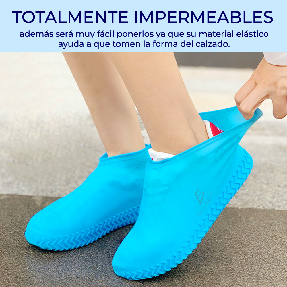Protector Silicon Impermeable Tenis Zapato Lluvia Tamaño : M - ELE