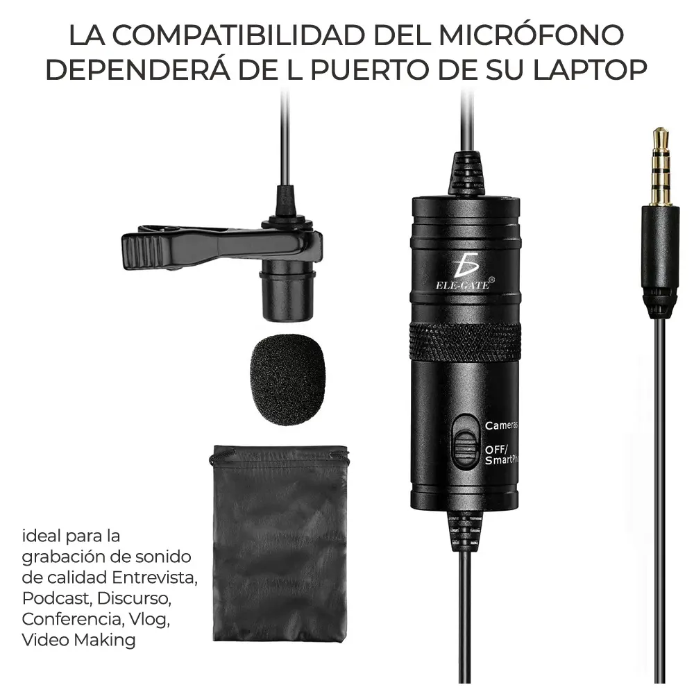 Micrófono Ondensador Omnidireccional Parca Pc Y Camara