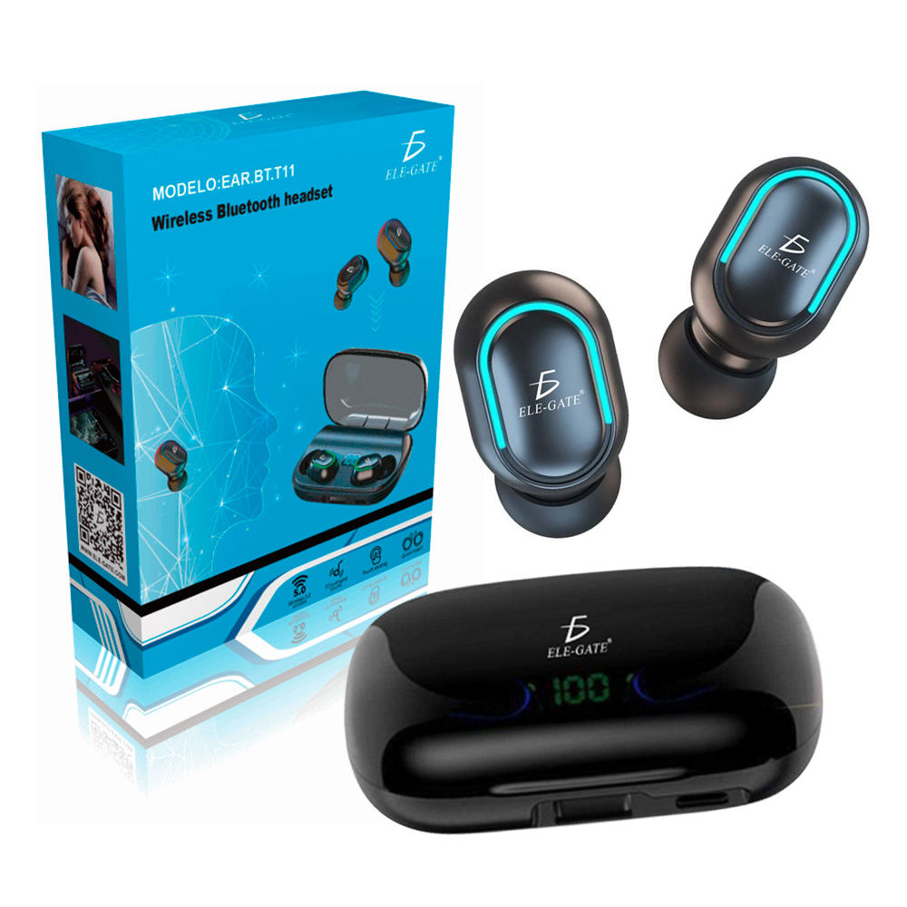 Auriculares inalámbricos Bluetooth 5.0, con micrófono y cancelación de ruido,  40 horas de uso - TD Systems SH500G11ANC