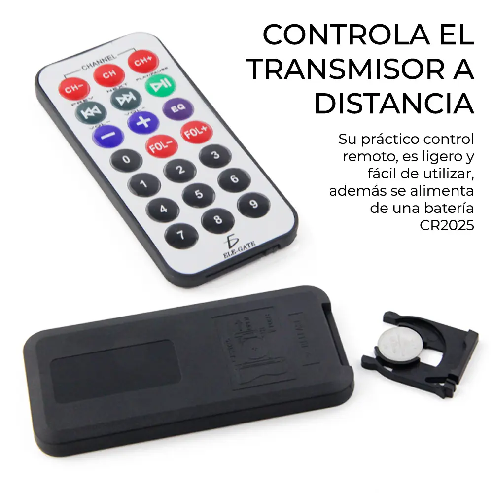 Transmisor Fm Control Remoto Usb Sd Celulares Mp3 Mp4