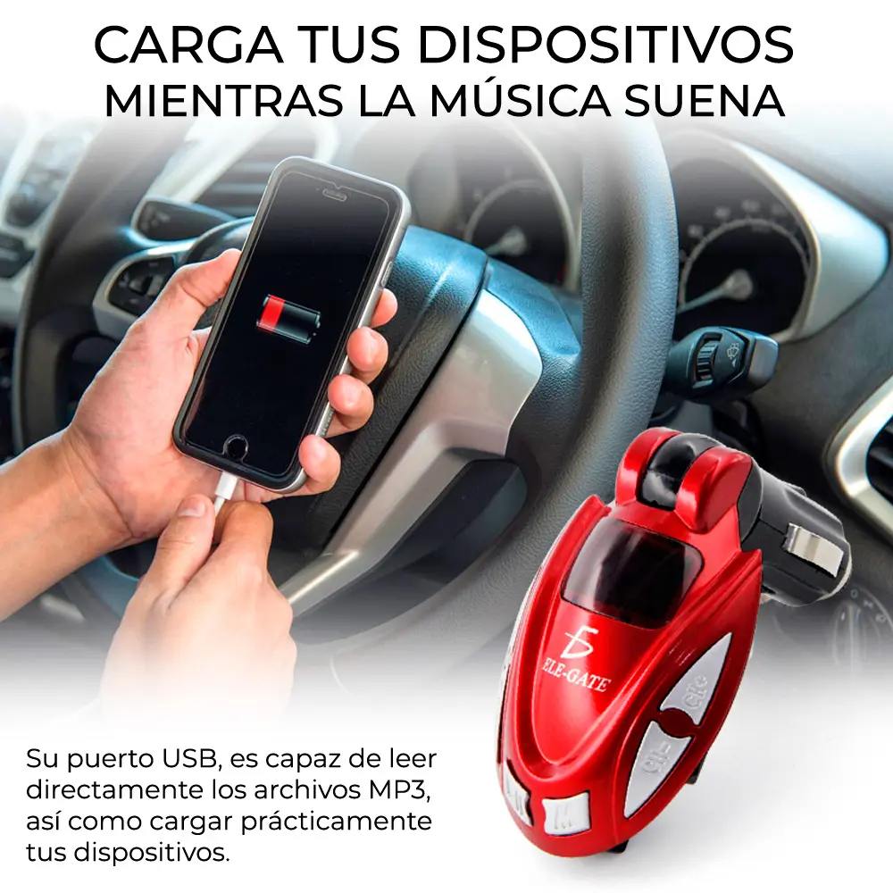 Transmisor Fm Control Remoto Usb Sd Celulares Mp3 Mp4