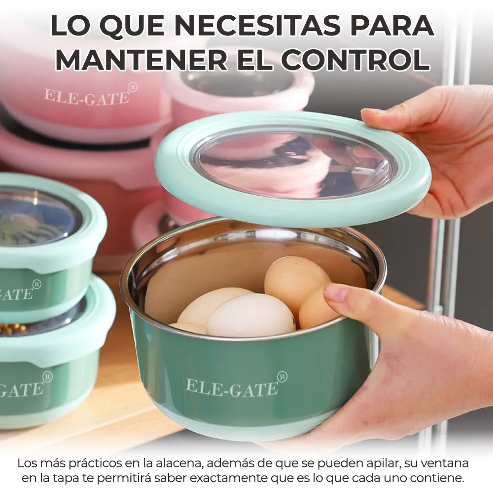 Acero Inoxidable Fresco Tazón De Conservación