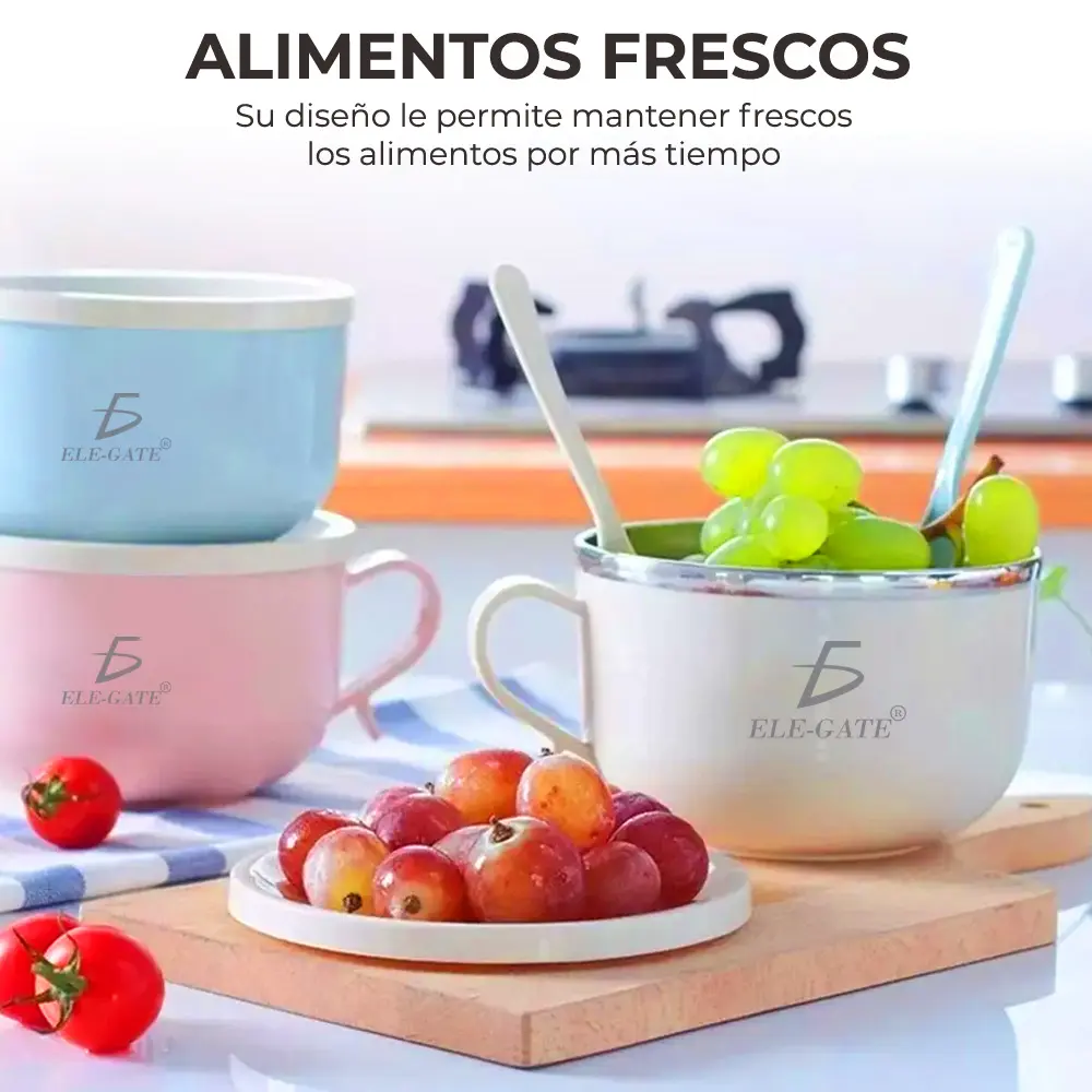 650 Ml De Dibujos Animados Cuenco Niños Utensilios De Acero