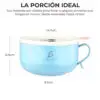 650 Ml De Dibujos Animados Cuenco Niños Utensilios De Acero 650 Ml De Dibujos Animados Cuenco Niños Utensilios De Acero