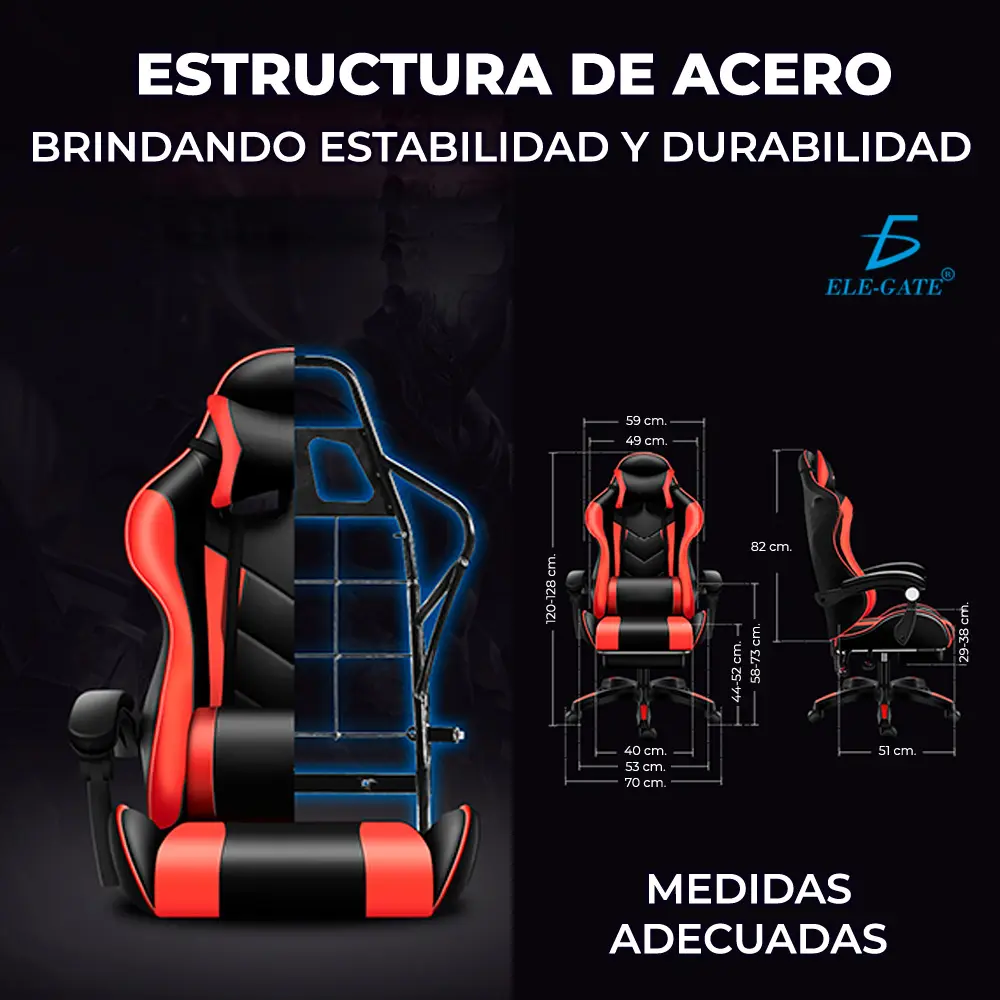 Sillón Gamer Gaming Diseño Racing Video Juegos Oficina