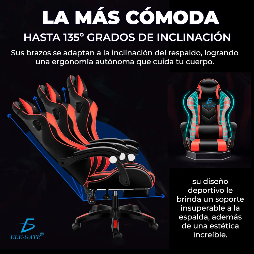 Sillón Gamer Gaming Diseño Racing Video Juegos Oficina