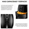 Freidora Eléctrica de Aire Multifunción para Alimentos 4.5 L