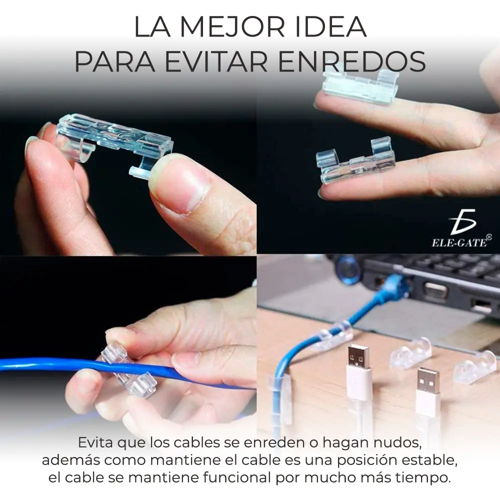 Ganchos De Cable Hebillas Para Red Y Optical 16 PZS