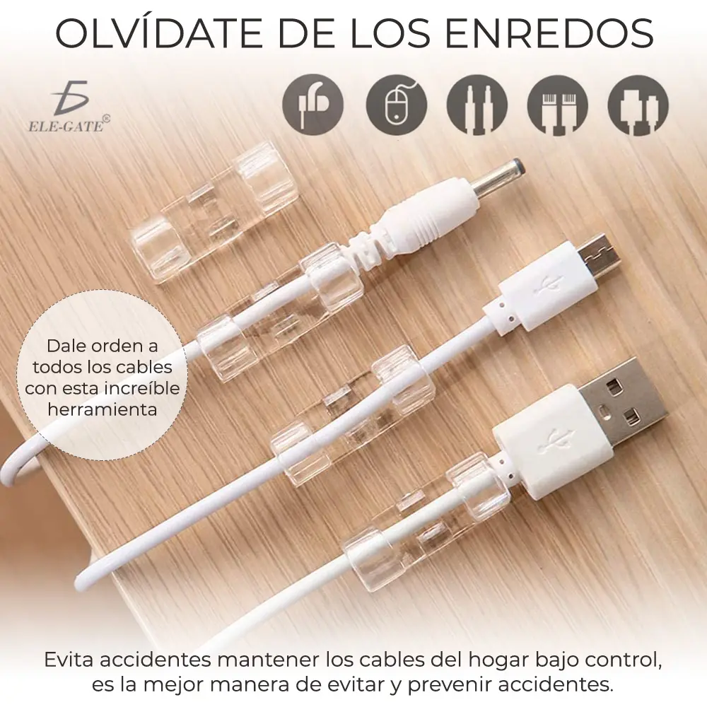 Ganchos De Cable Hebillas Para Red Y Optical 20 Piezas 