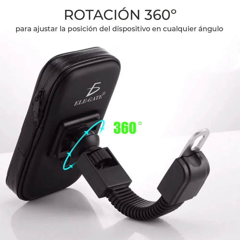 Soporte Teléfono Celular Para Motocicleta Funda Impermeable