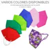 Cubrebocas Kn95 Multicolor Paquete Individual Cubrebocas Kn95 Multicolor Paquete Individual