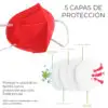 Cubrebocas Kn95 Multicolor Paquete Individual Cubrebocas Kn95 Multicolor Paquete Individual