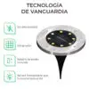 Led Solar Luz De Césped Decoración Jardín Enterrado Al Aire