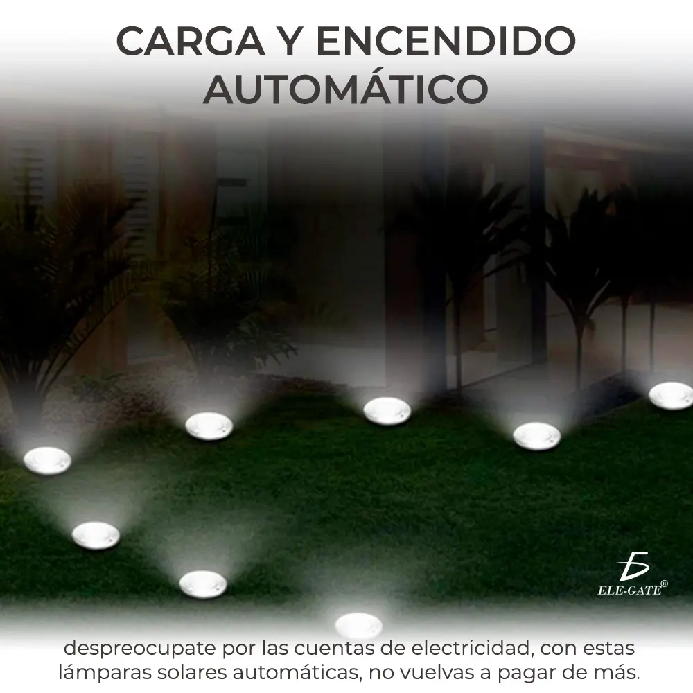 Led Solar Luz De Césped Decoración Jardín Enterrado Al Aire