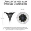 Led Solar Luz De Césped Decoración Jardín Enterrado Al Aire