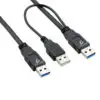 Cable Usb 2.0 Para Disco Duro 42 Cm Largo Macho A Macho Cable Usb 2.0 Para Disco Duro 42 Cm Largo Macho A Macho