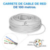 100 Metros Cable Red Utp Cat 5e Rj-45 Blanco Cober
