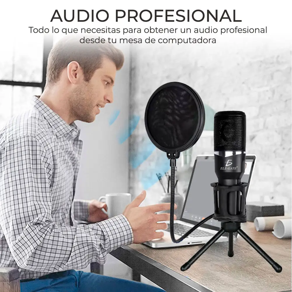 Microfono De Estudio Actuación En Vivo