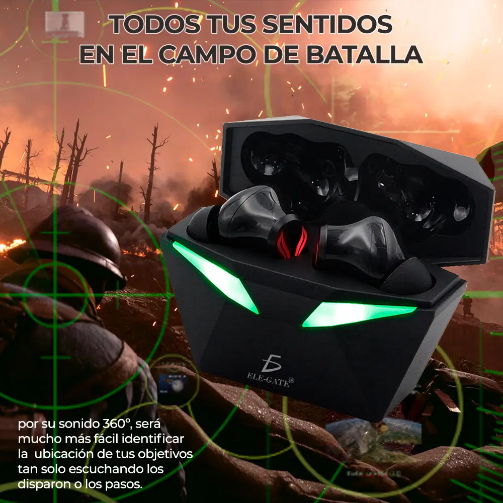 Auriculares Extraterrestre Gamer Inalámbricos Bluetooth 5.1
