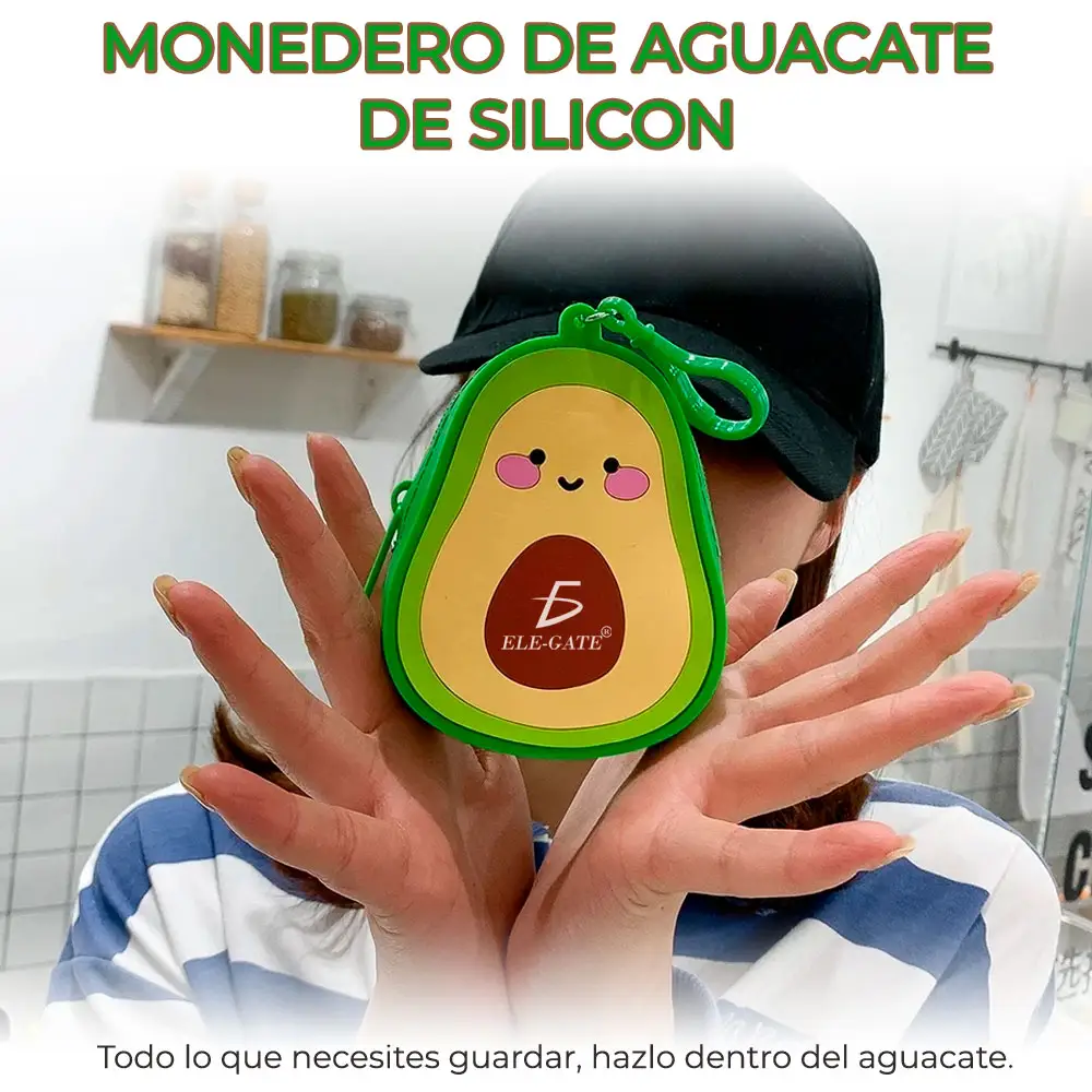 Monedero De Aguacate Con Silicon