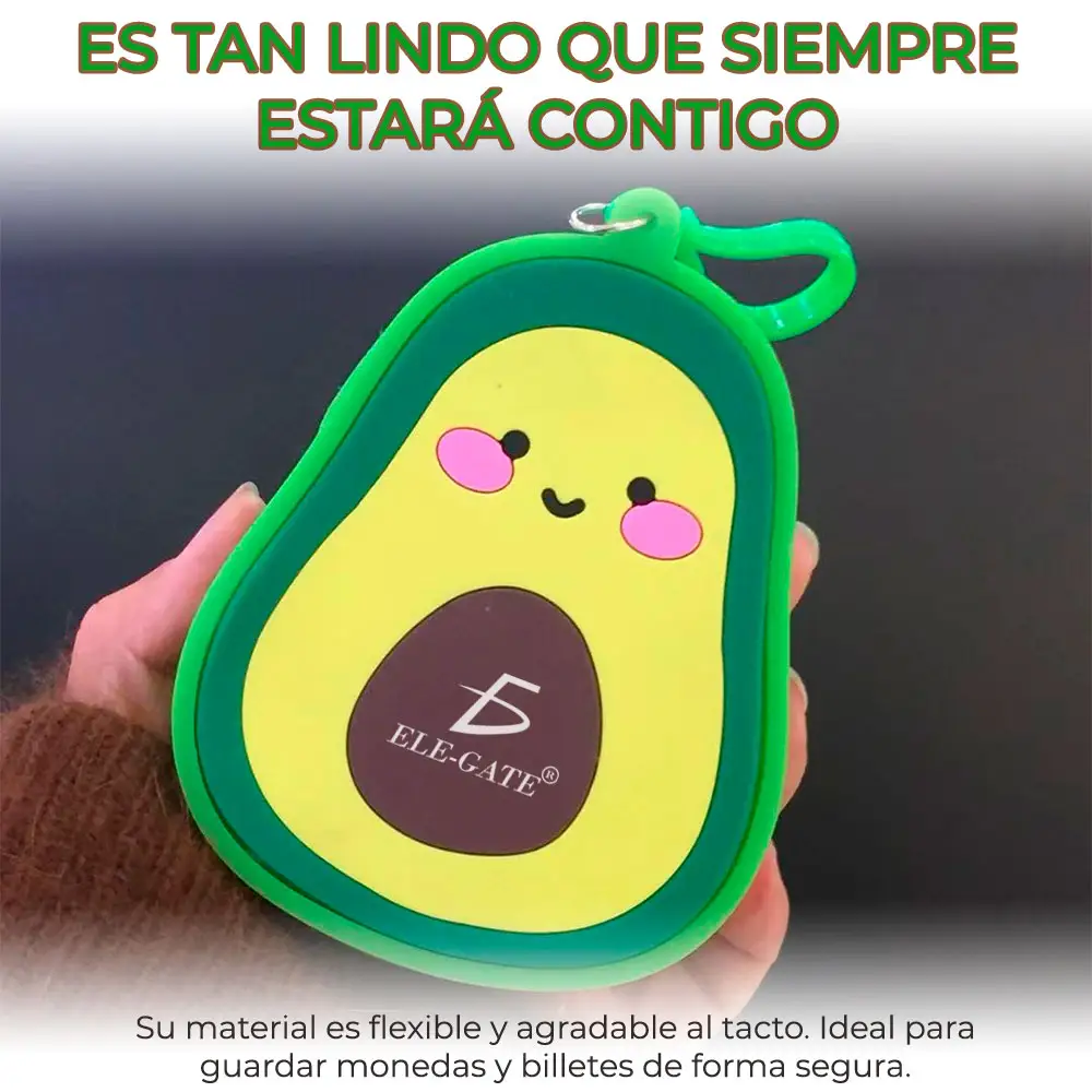 Monedero De Aguacate Con Silicon