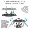 Soporte para TV/Monitor de 30" a 70" negro de pared Soporte para TV/Monitor de 30" a 70" negro de pared