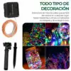 Luces Led Serie Solar Exterior Fiesta Navidad Tira 10 Metros