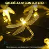 Serie De Luces Coloridas Libélula Carga Solar 5 Metro