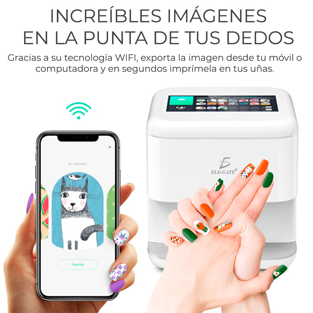 Impresora de uñas con WIFI, automática, 3D