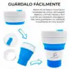 Vaso Termo Reutilizable Plegable De Silicon Practico Vaso Termo Reutilizable Plegable De Silicon Practico