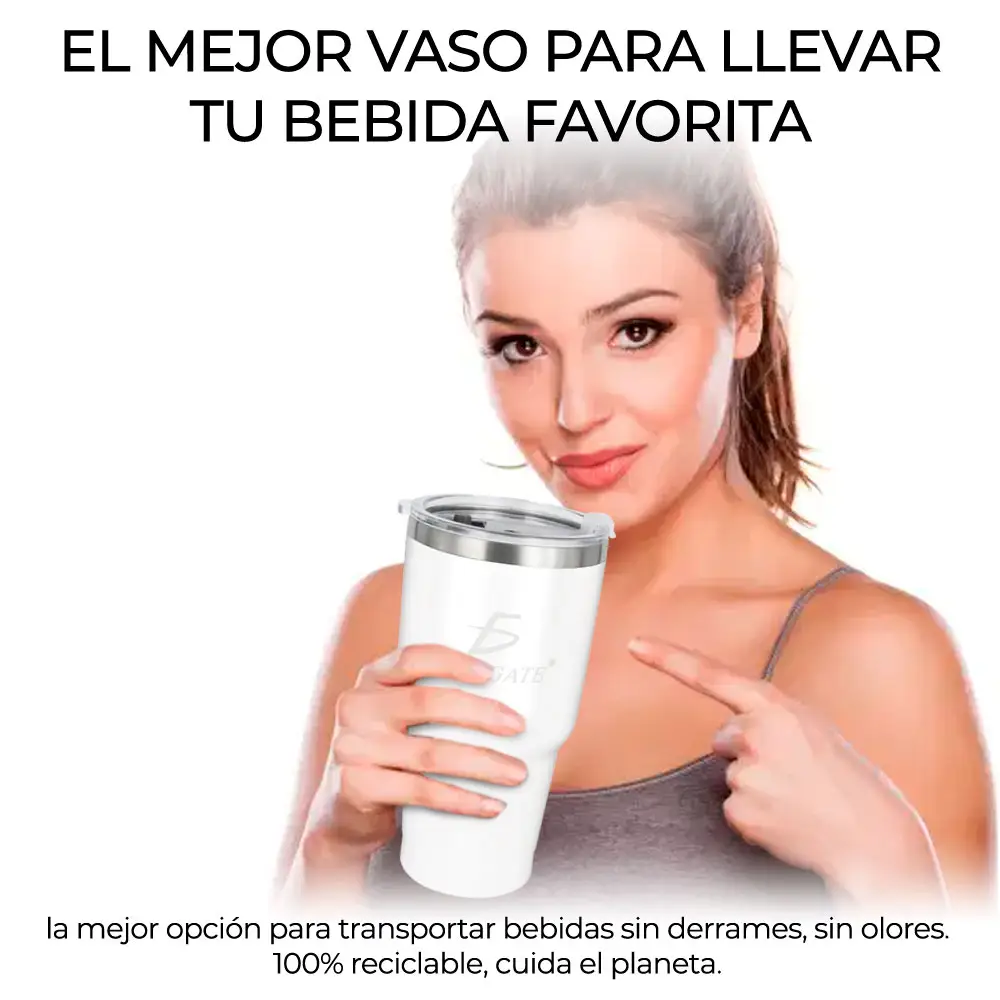 Taza Termo Acero Inoxidable Con Tapa Recipientes Térmicos