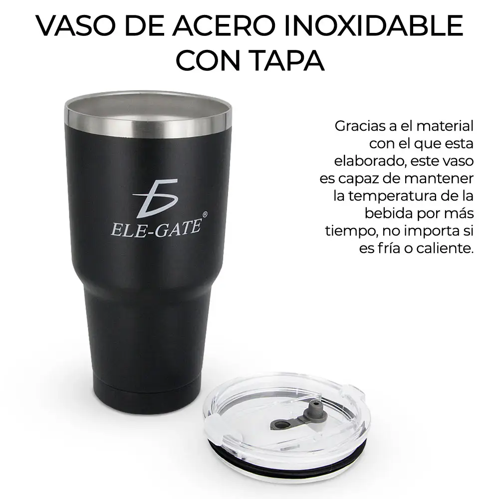 Taza Termo Acero Inoxidable Con Tapa Recipientes Térmicos