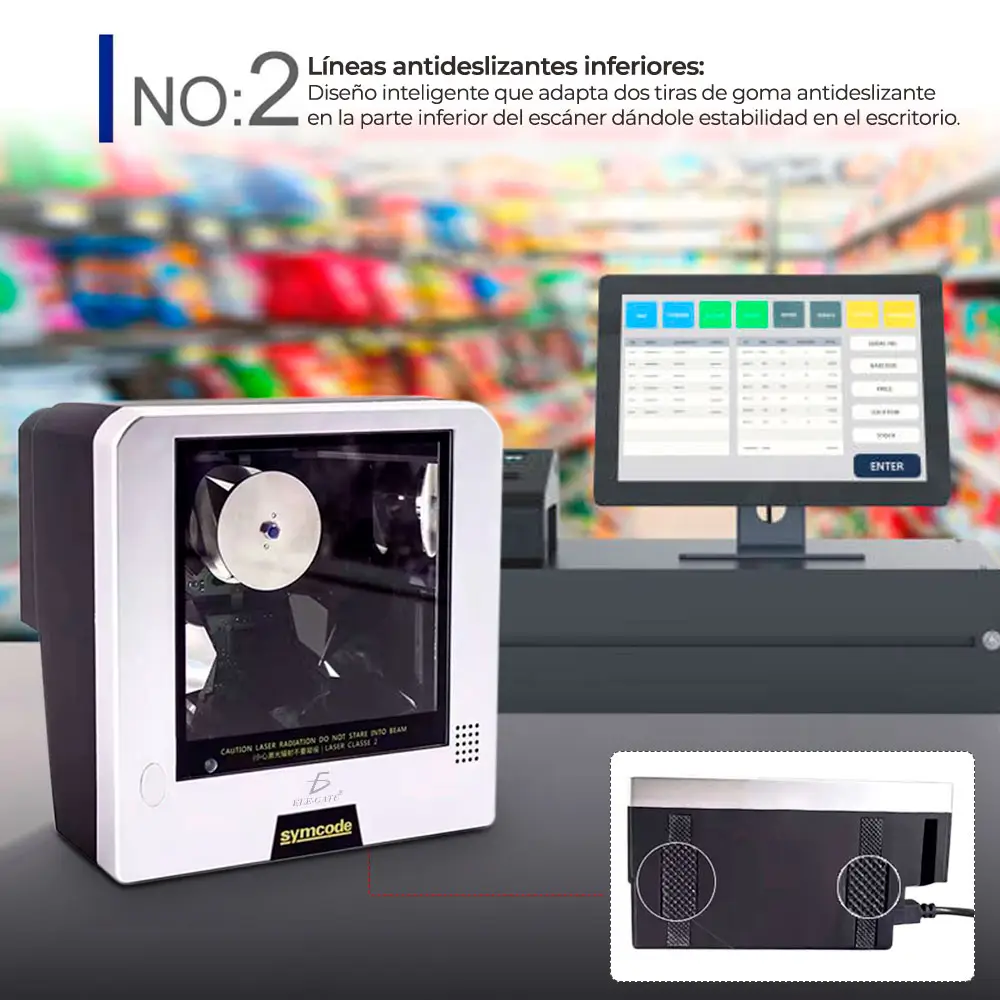 Lector De Código De Barras QR Omnidireccional Usb