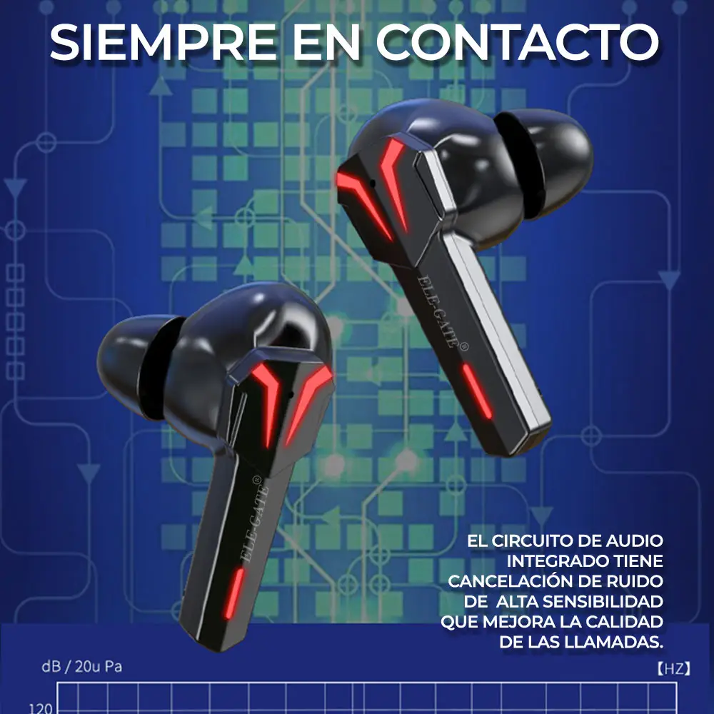 Auriculares Gamer Inalámbricos Bluetooth 5.1 Con Base Profund