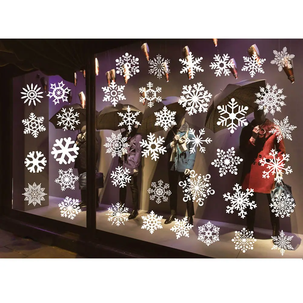 Calcomanías D Navidad La Ventana D Navidad Etiqueta