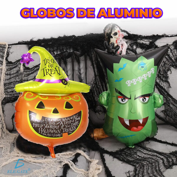 Globos De Aluminio De Halloween Fantasma Bruja Búho Monster