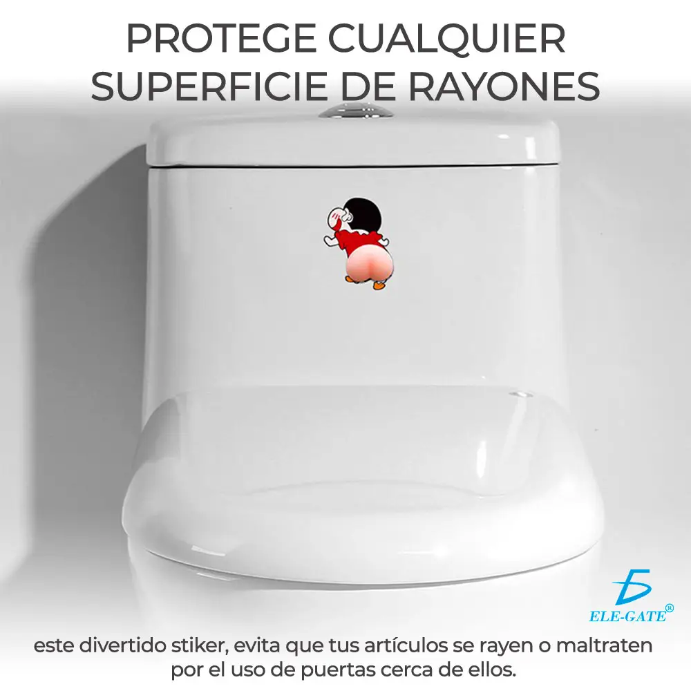 Etiqueta Engomada Anticolisión De Dibujos Animados De Silico Creyón Shin-Chan