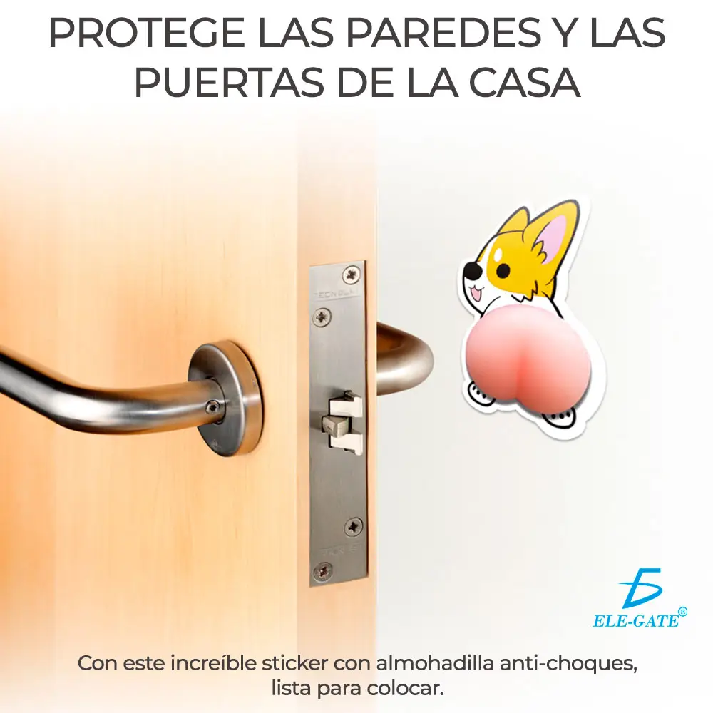 Etiqueta Engomada Anticolisión De Dibujos Animados De Silico