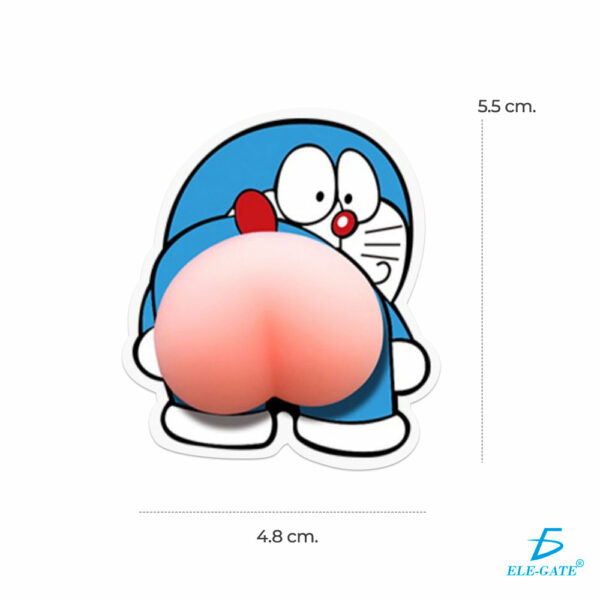 Etiqueta Engomada Anticolisión De Dibujos Animados De Silico Doraemon