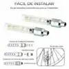 Par Luz Led Multicolor Valvula Tapon Llanta Bici Moto Auto
