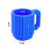 Taza Vaso Bloques De Construcción Multicolor Con Piezas Muñecos