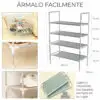 Estante De Almacenamiento 4 Capas Zapatero Fácil De Montar