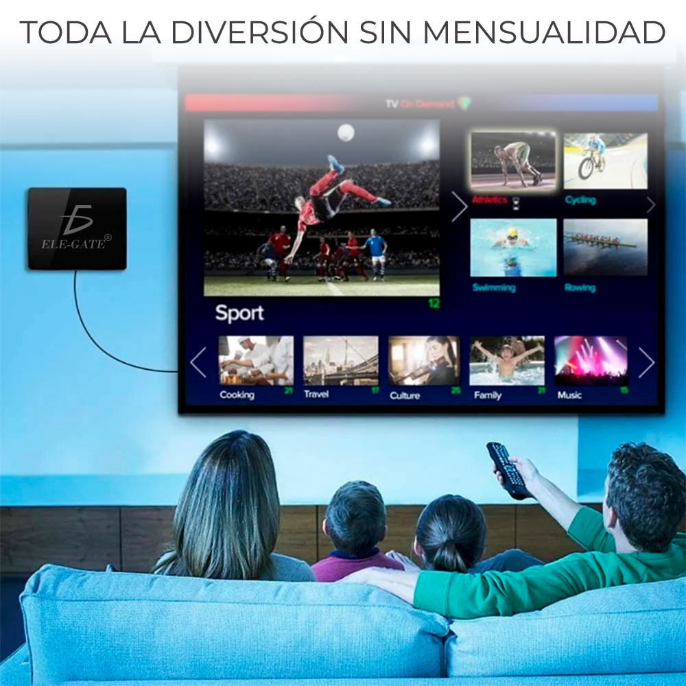 Antena de TV Digital HD 1080P Receptor de Señal de Alta Definición -  ELE-GATE