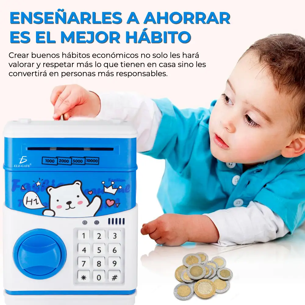Alcancia Electronica Caja Seguridad Clave Para Niños