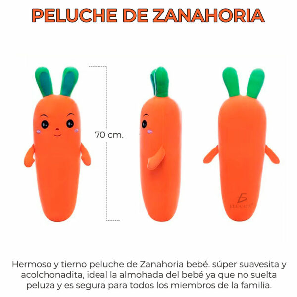 Peluche Grande En Forma De Zanahoria 65CM